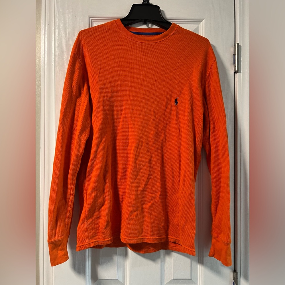 Polo by Ralph Lauren Vibrant Orange Long Sleeve Tee